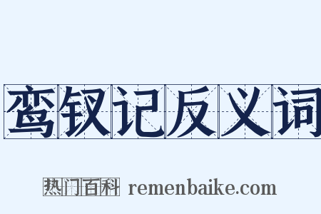 鸾钗记反义词是什么意思的图片